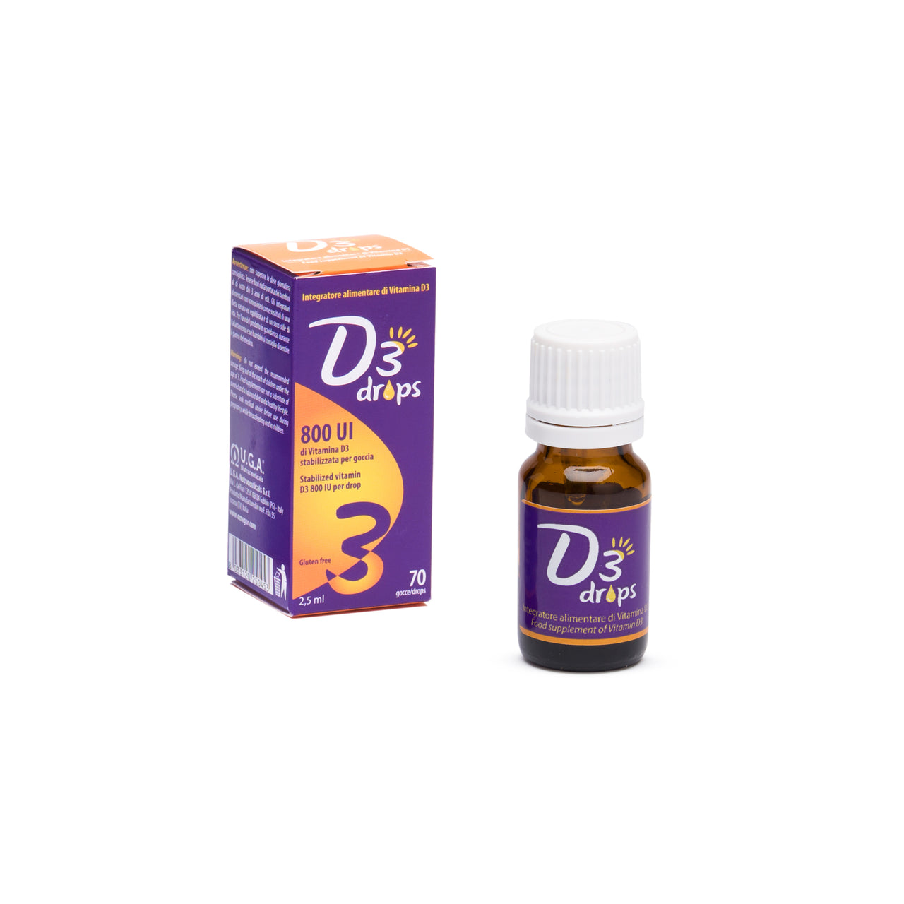 D3 Drops 800UI E Bottle