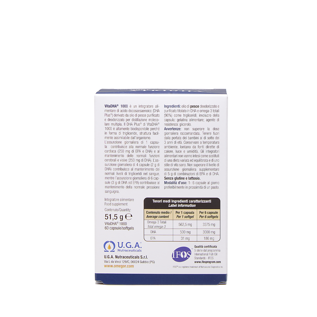 VitaDHA 1000 - 60 capsules