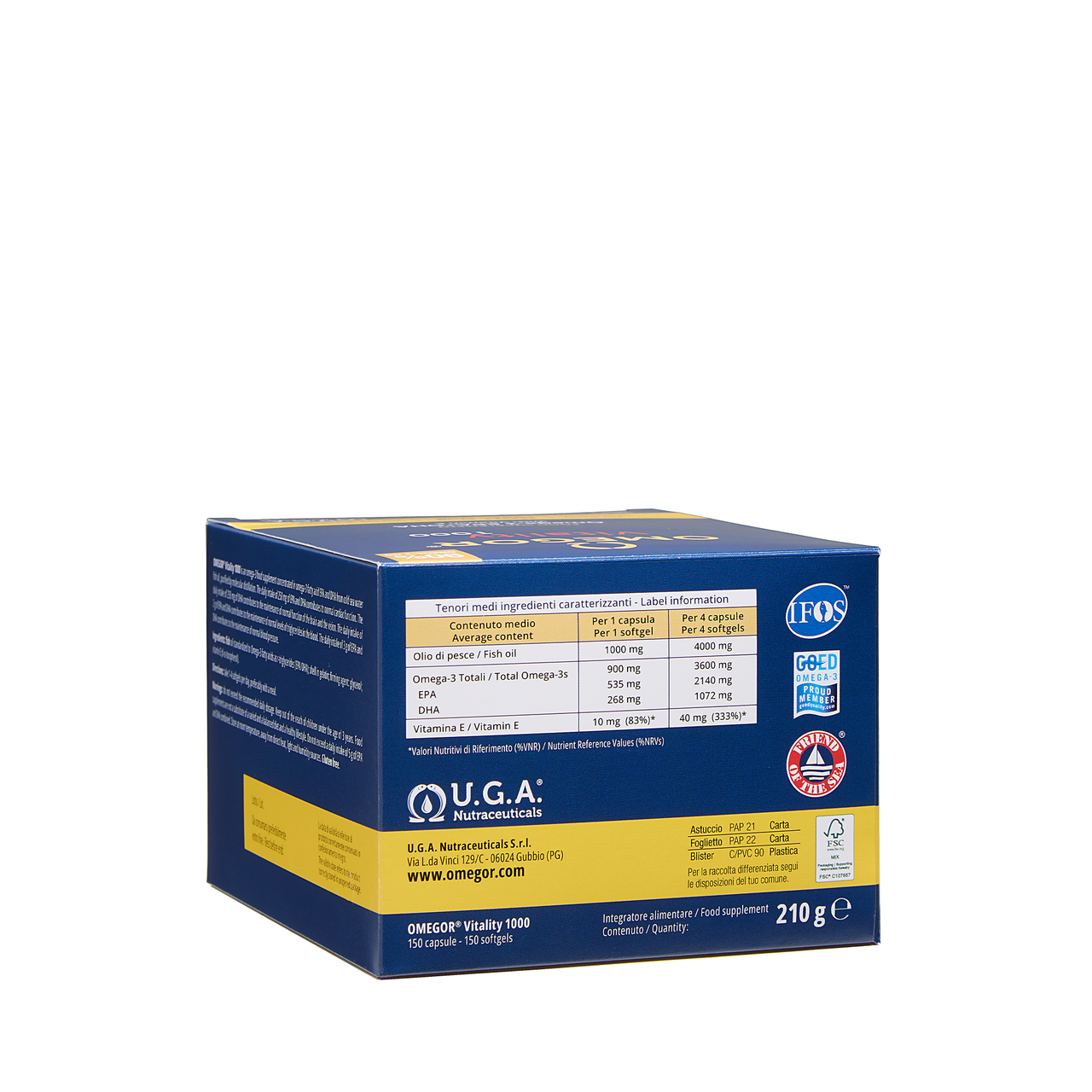 OMEGOR Vitality 1000 - 150 capsules